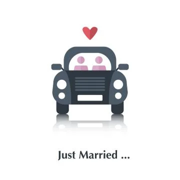 Just Married Stock Illustration