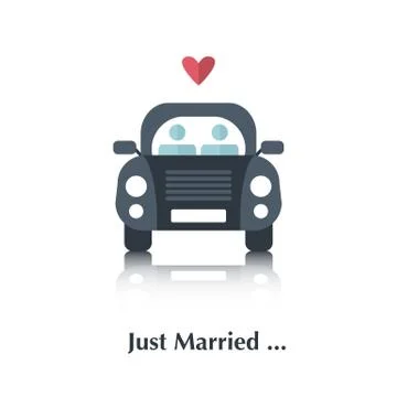 Just Married Stock Illustration