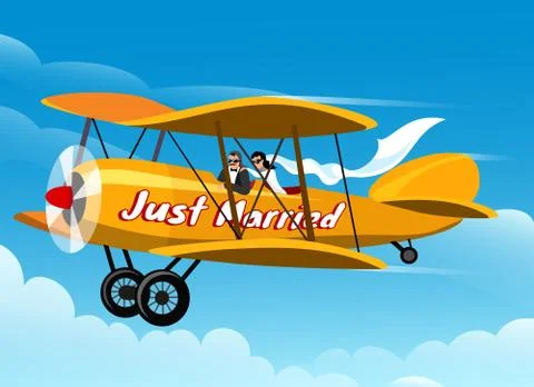 Just Married Stock Illustration