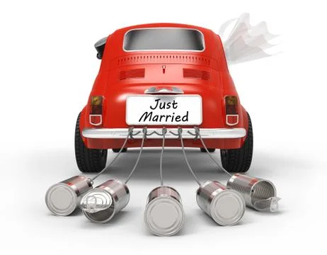 Just Married Stock Illustration