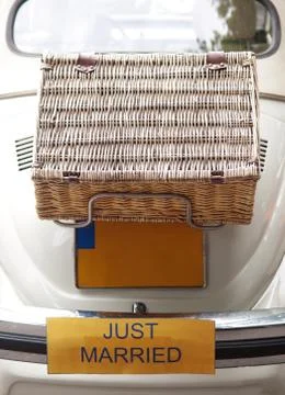 Just married Foto stock