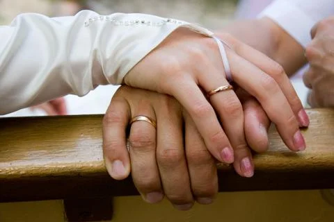 Just married Stock Photos