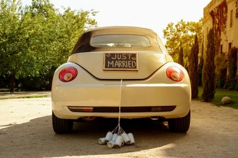 Just married Stock Photos