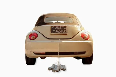 Just married Stock Photos