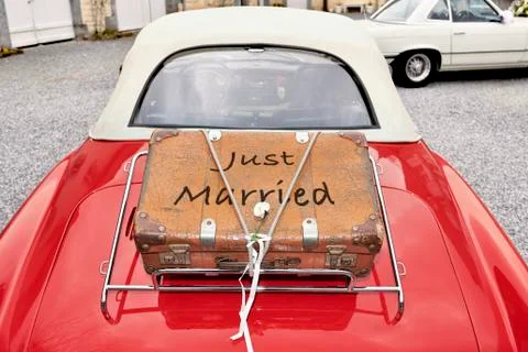 Just married Stock Photos