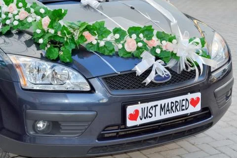 Just married Stock Photos