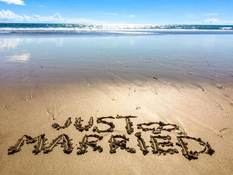 Just married Stock Photos