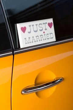 Just Married Stock-Fotos
