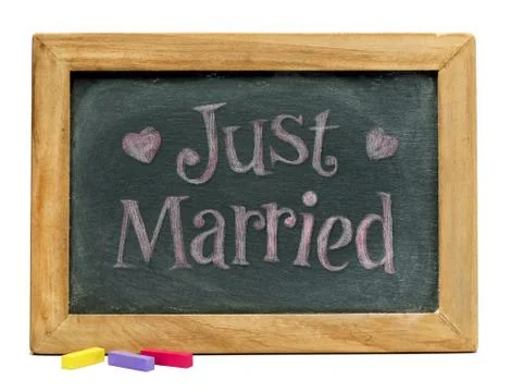 Just Married. Stock Photos
