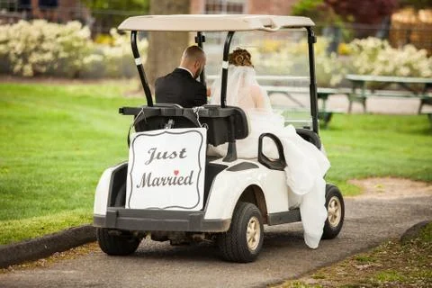 Just married Stock Photos