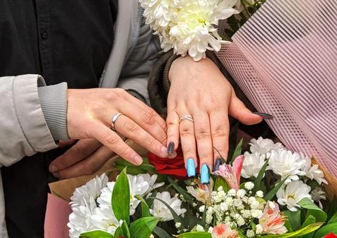 Just married Stock Photos