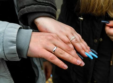 Just married Stock Photos