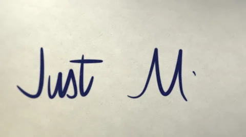 Just married text with heart shape Stock Footage