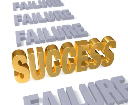 Just one success Stock Illustration