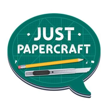 Just Papercraft Poster Stock Illustration