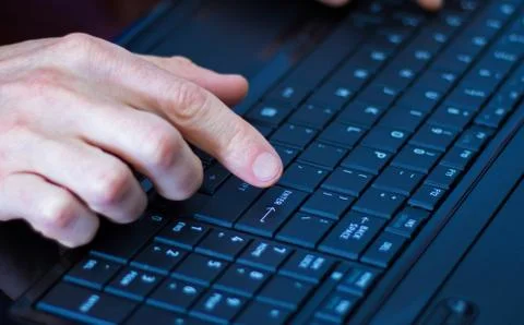 Just Before Pressing Enter Key Stock Photos