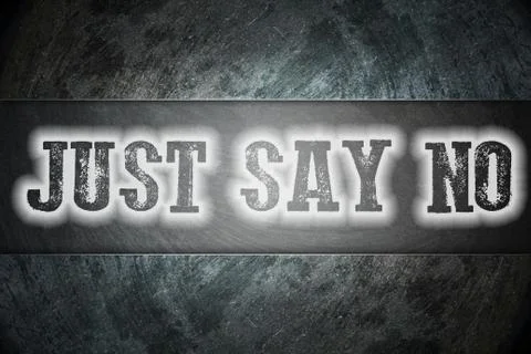 Just say no concept Stock Illustration