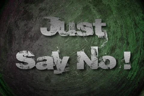 Just say no concept Stock Illustration