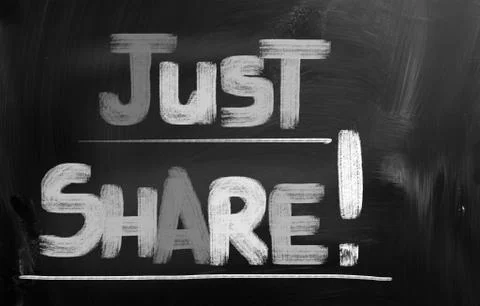 Just share concept Stock Illustration