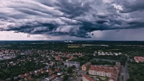 Just before a storm, timelapse, clouds Stock Footage 247667717