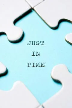 Just in time concept view 写真素材