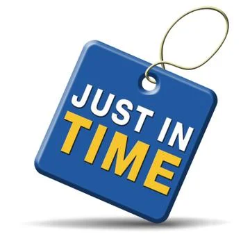 Just in time Stock Illustration