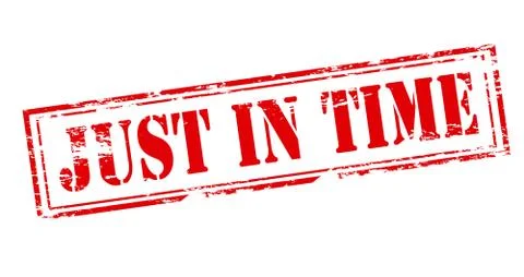 Just in time Stock Illustration