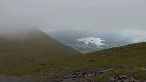 Just under the cloud in Lake District 動画素材 78193869