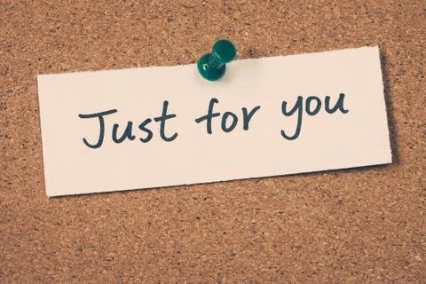 Just for you Stock Photos