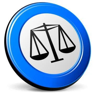 Justice 3d icon Stock Illustration