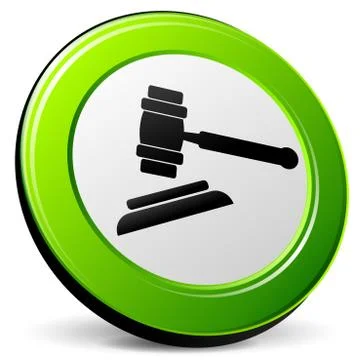 Justice 3d icon Stock Illustration