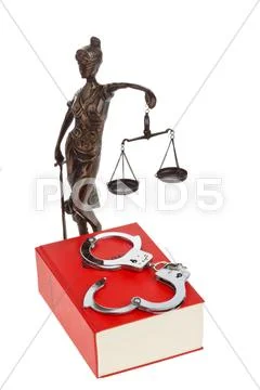 Justice and law book Stock Photos