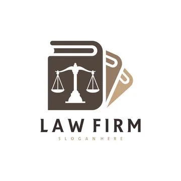 Justice Book logo vector template, Creative Law Firm logo design concepts Stock Illustration