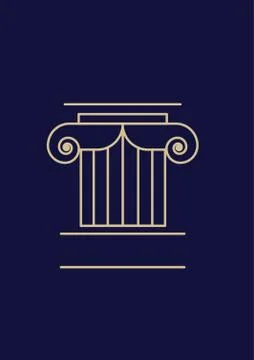 Justice Building Design Ilustración de archivo