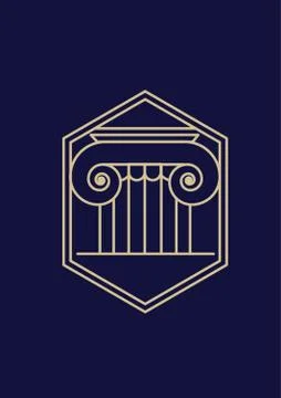 Justice Building Design Ilustración de archivo