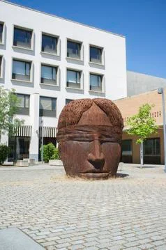Justice Complex Building courtyard, Merida, Spain Stock Photos