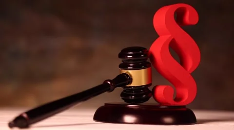 Justice concept and paragraph Vidéo 63298372