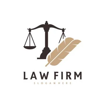 Justice feather logo vector template, Creative Law Firm logo design concepts Stock Illustration