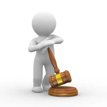 Justice hammer Stock Illustration