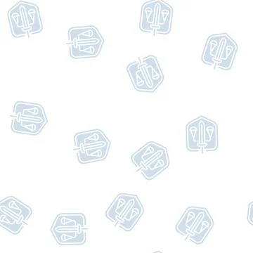 Justice law glyph seamless pattern Stock Illustration