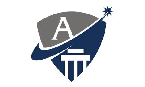 Justice Law Initial A Stock-Illustration