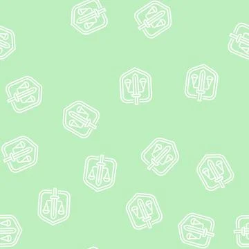 Justice law line seamless pattern Stock Illustration