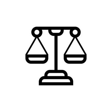 Justice law logo Stock Illustration