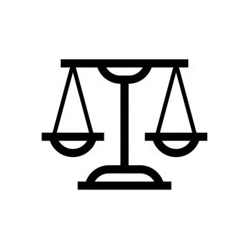 Justice law logo Stock Illustration