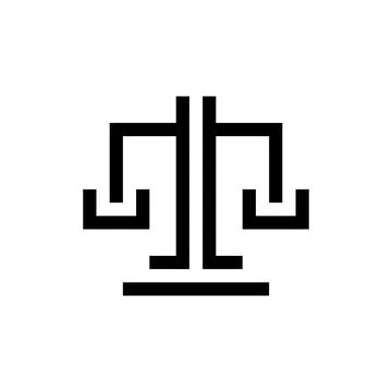 Justice law logo Stock Illustration