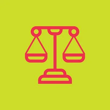 Justice law logo Stock Illustration