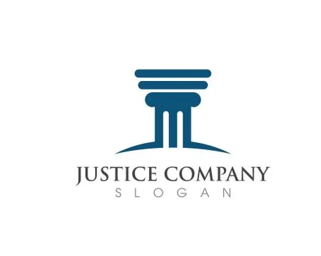 Justice law Logo Template vector Stock Illustration