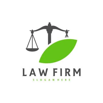Justice Leaf logo vector template, Creative Law Firm logo design concepts Stock Illustration
