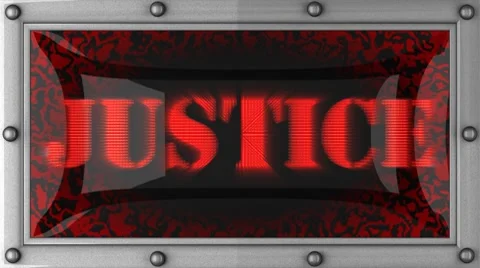 Justice on led Vídeos de archivo 8760016