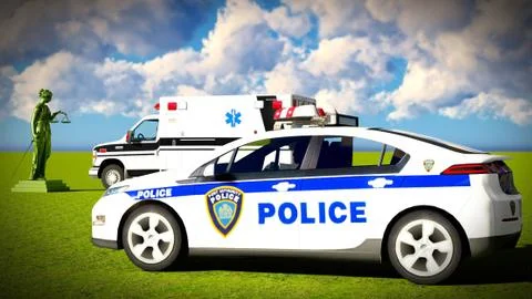 Justice in medicine 3d rendering 库存插图